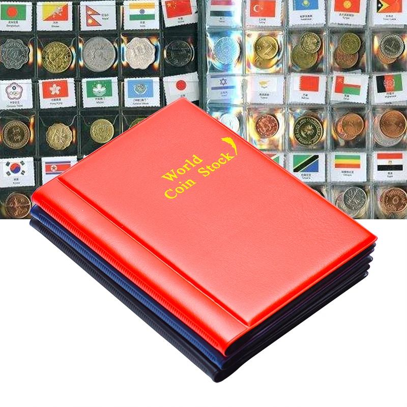 120 חתיכות מטבעות אחסון הספר מטבע זכרון אוסף אלבום אוסף מחזיקי נפח התיקייה להחזיק Multi-צבע ריקה מטבע התמונה 0