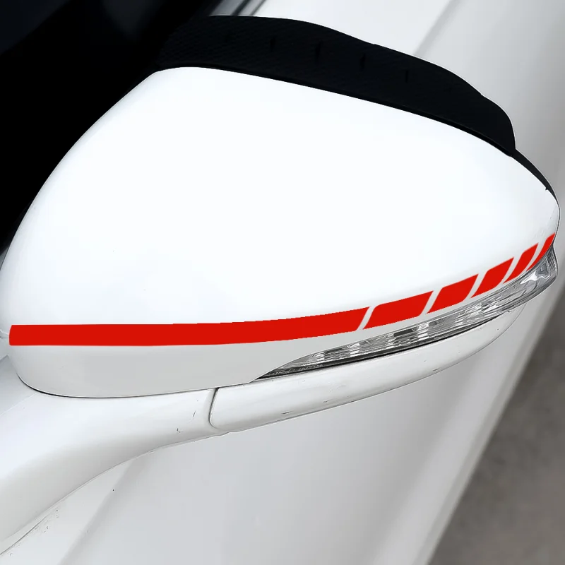 1pc מכוניות חדשות במראה האחורית מדבקת אוטומטי סטיילינג קישוט אביזרים הרכב מדבקה אדום/לבן/שחור/כחול התמונה 4