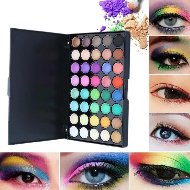 40 צבע מט צלליות צבעים נצנצים צללית עיניים עמיד למים לאורך זמן להמציא משטח שימר אופנה נשים יופי העיניים התמונה 0