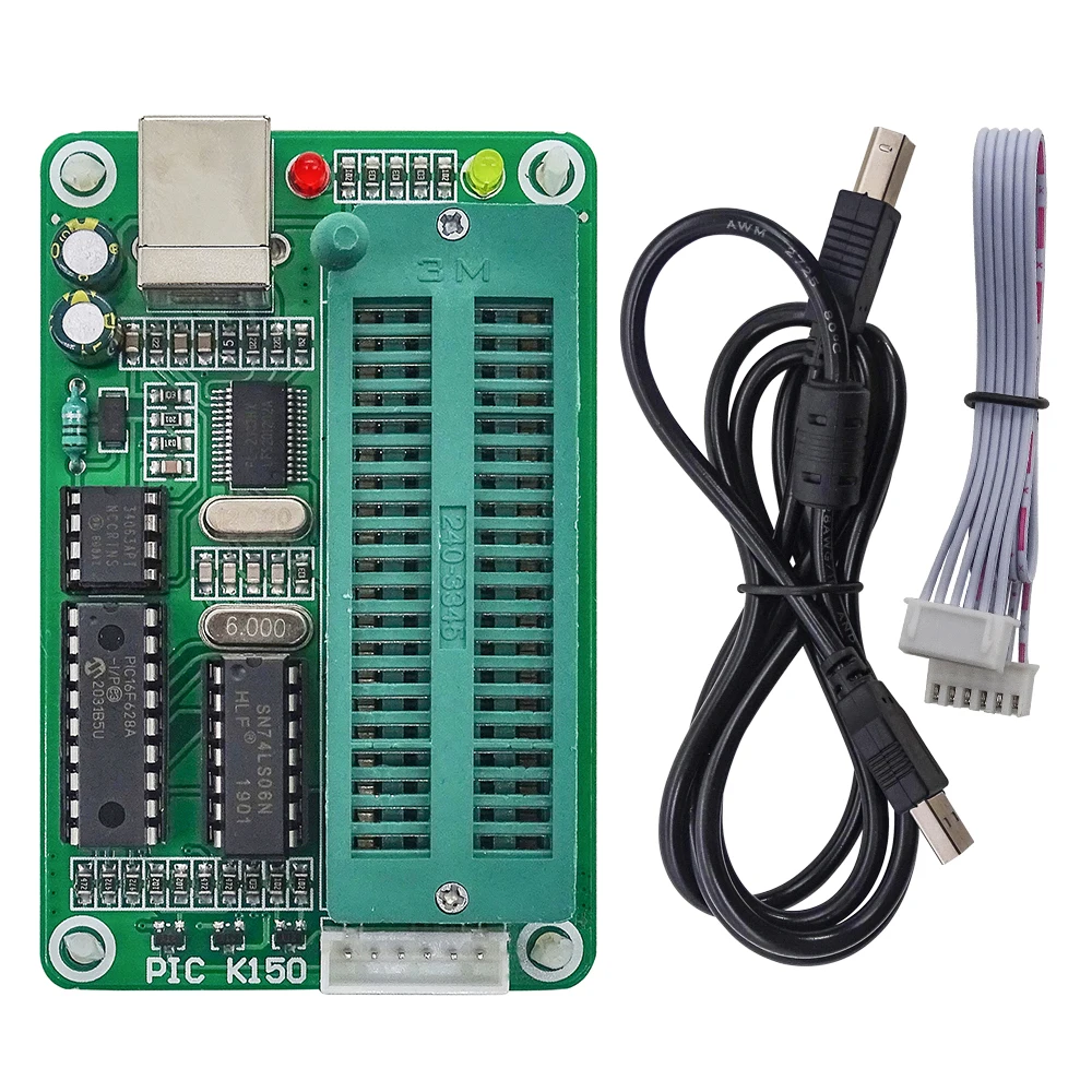 PIC K150 ICSP מתכנת USB אוטומטי תכנות לפתח מיקרו +USB כבל ICSP התמונה 5