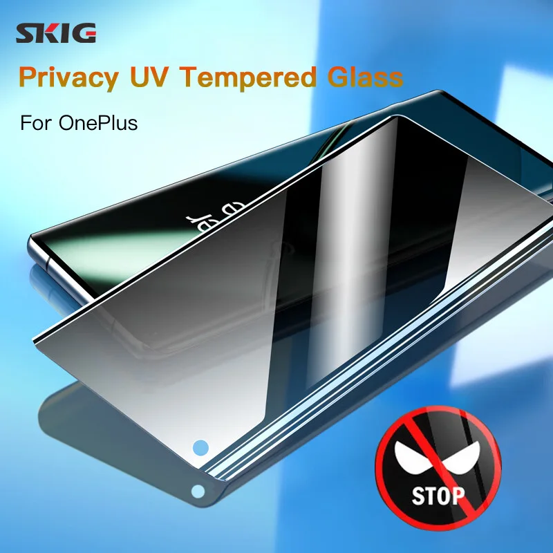 SKIG אנטי-ריגול UV זכוכית מחוסמת עבור OnePlus 11 10Pro 9R 9Pro 8Pro AcePro Ace2 עם כלי הפרטיות מגן מסך התמונה 0