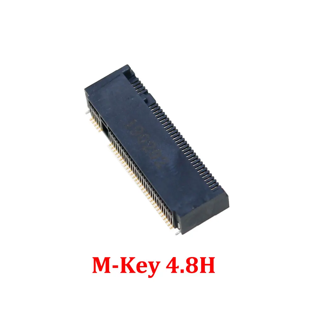 YUXI 1PCS M. 2 מחבר 67P מ ' מפתח NGFF ממשק שקע SSD שקע H=2.3/3.2/4.2/4.8/6.7/8.5 M. 2 SSD חריץ NGFF שקע התמונה 4