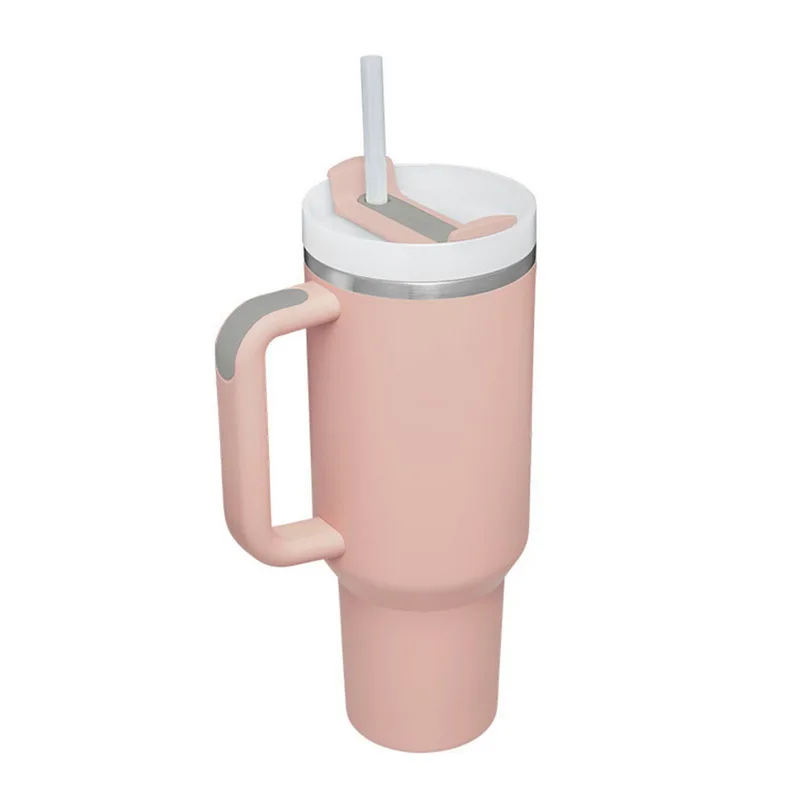 חדש 40oz לשימוש חוזר ואקום Quencher כוס עם קש דליפת עמיד מכסה מבודד גביע שומר חום קור וקרח במשך שעות. התמונה 2