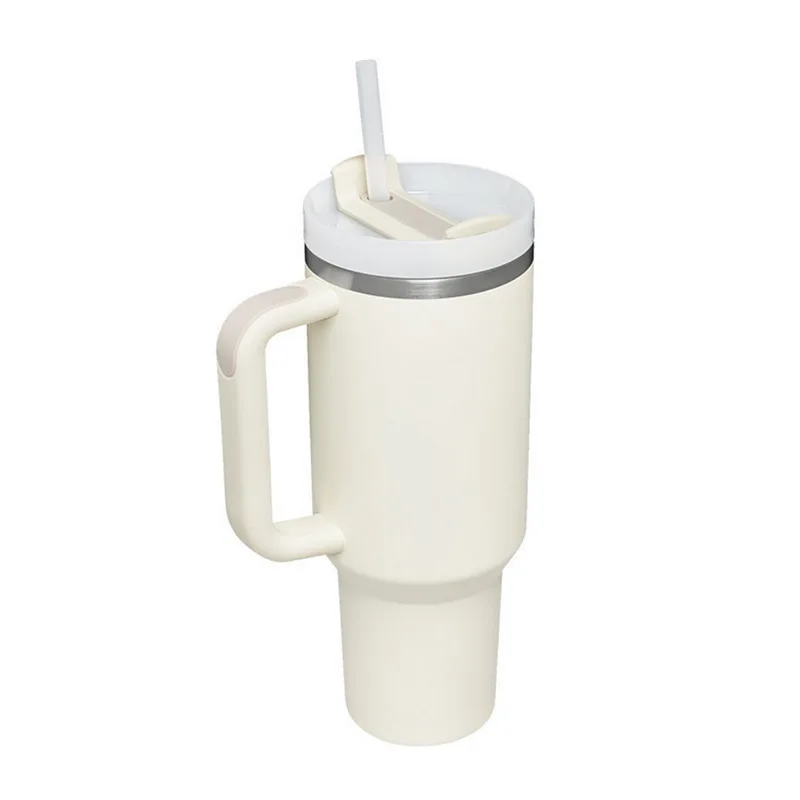 חדש 40oz לשימוש חוזר ואקום Quencher כוס עם קש דליפת עמיד מכסה מבודד גביע שומר חום קור וקרח במשך שעות. התמונה 3