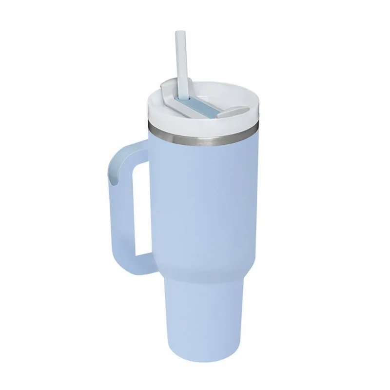 חדש 40oz לשימוש חוזר ואקום Quencher כוס עם קש דליפת עמיד מכסה מבודד גביע שומר חום קור וקרח במשך שעות. התמונה 5