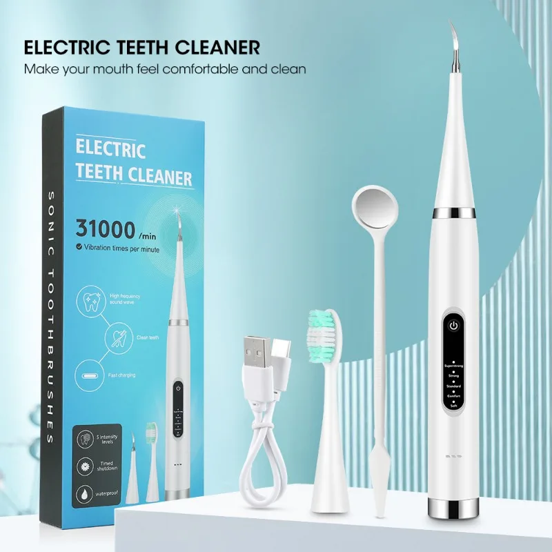 חשמל שיניים ניקוי ביתיים שיניים Scaler הלבנת שיניים וניקוי המכשיר עמיד למים טרטר להסיר נשימה טרי טיפול אוראלי התמונה 2
