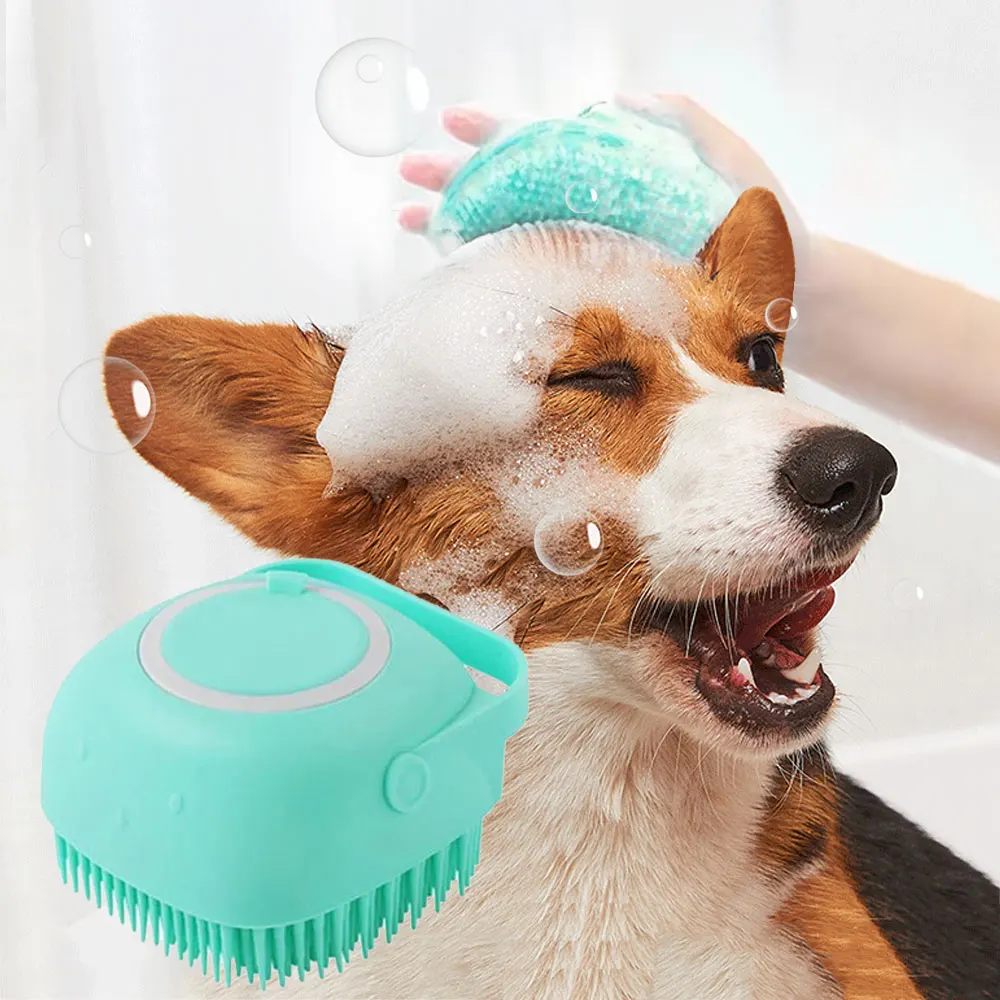 מחמד אמבטיה מברשת שירותים סיליקון רך עיסוי מסרק רך בטיחות הכלב החתול שמפו מברשת שיער פרווה טיפוח ניקוי אביזרים התמונה 0