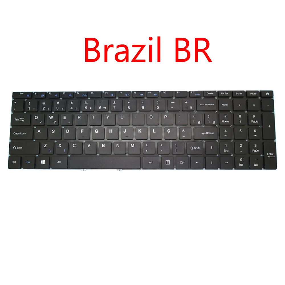 מחשב נייד מקלדת EVOO EVC156-2 EVC156-1 EVC156-2BK EVC156-1BK אנגלית אותנו ברזיל BR השחור החדש התמונה 1