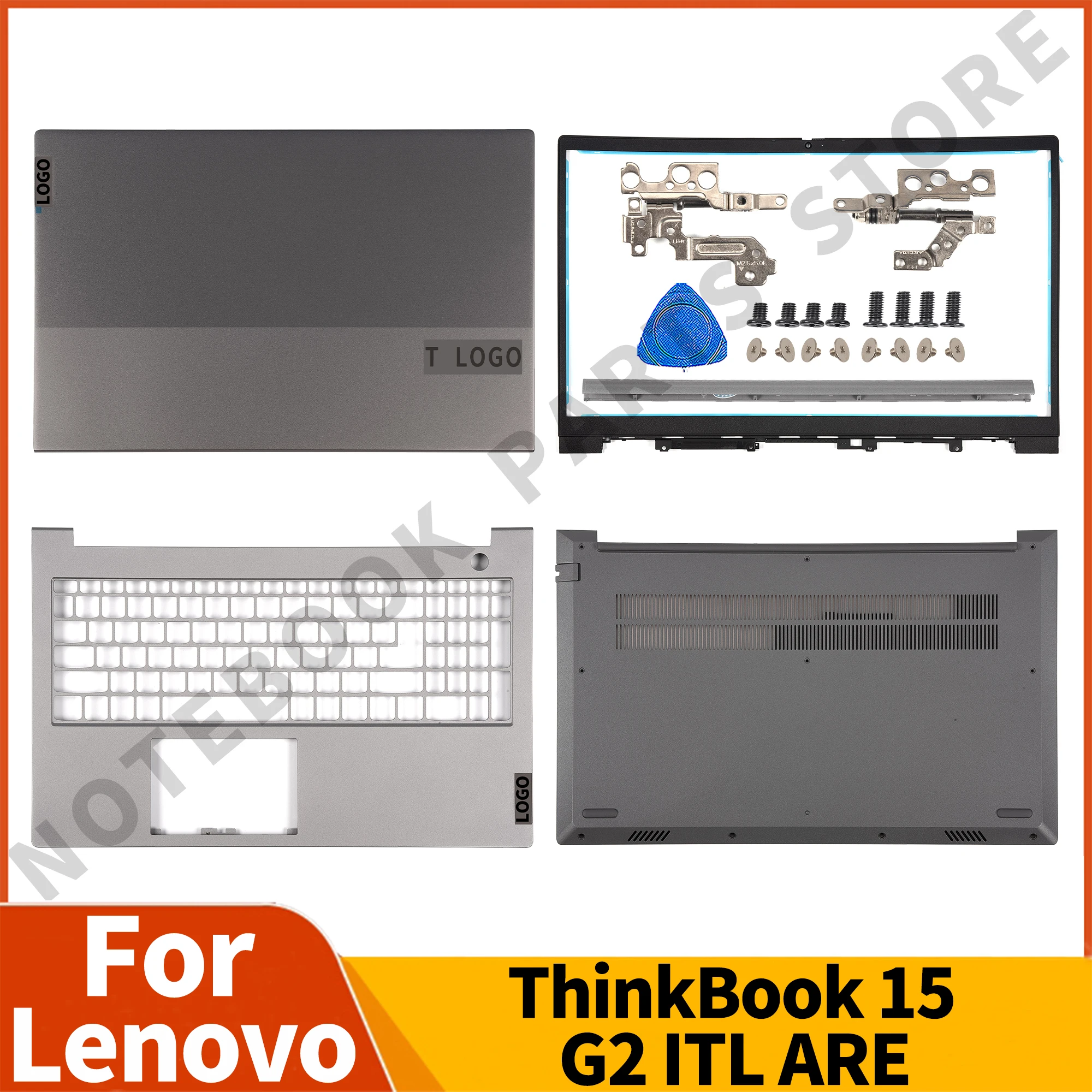מקורי חדש עבור Lenovo ThinkBook 15 G2 ITL ThinkBook 15 G2 הם LCD מכסה אחורי מכסה/לוח/צירים/Palmrest/תחתון כיסוי 5CB1B34809 התמונה 0