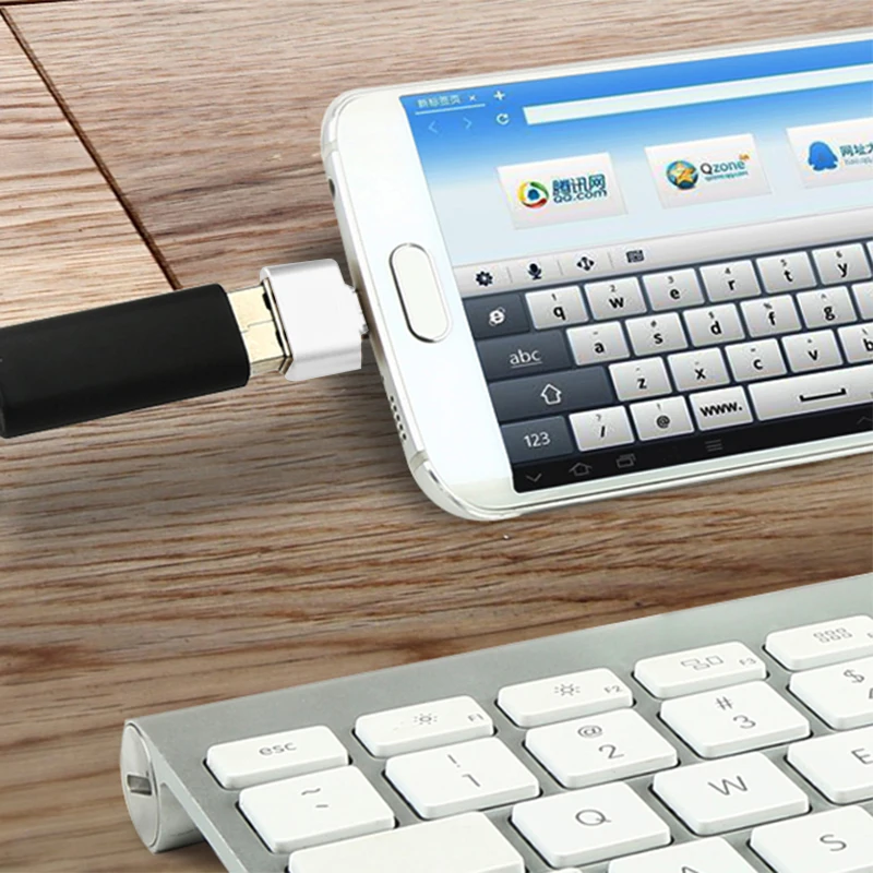 נייד OTG מתאם מיקרו USB זכר ל-USB 2.0 נקבה מתאמי טלפון אנדרואיד Macbook ממירים Samsung Xiaomi מחבר 1pc התמונה 2
