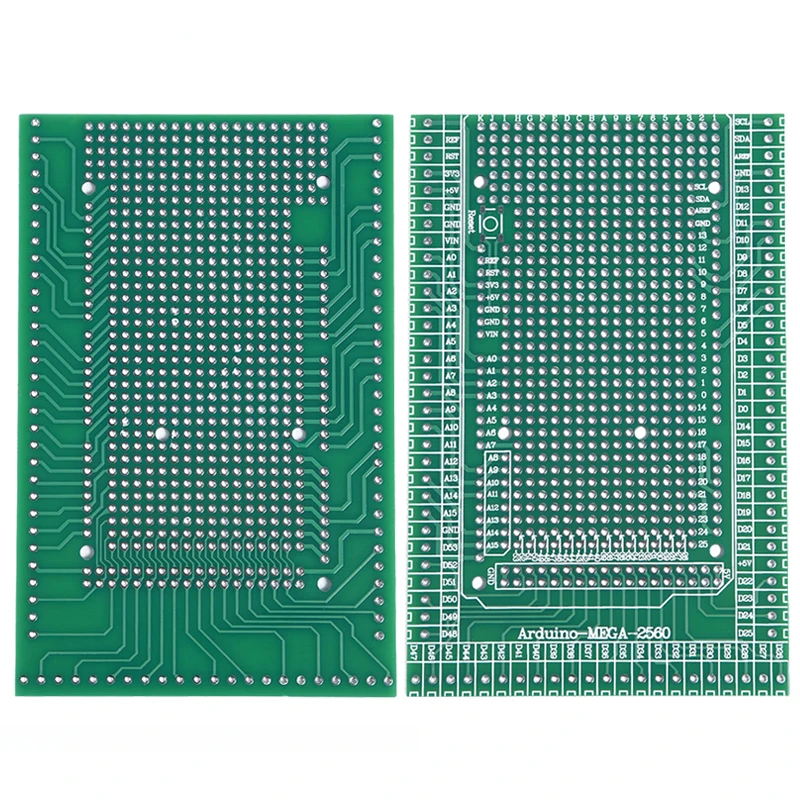 על Arduino Mega 2560 DIY אלקטרוניקה מעגלים PCB, כפול בצד PCB טיפוס לעזאזל עם טרמינל בלוק המגן לוח קיט התמונה 3